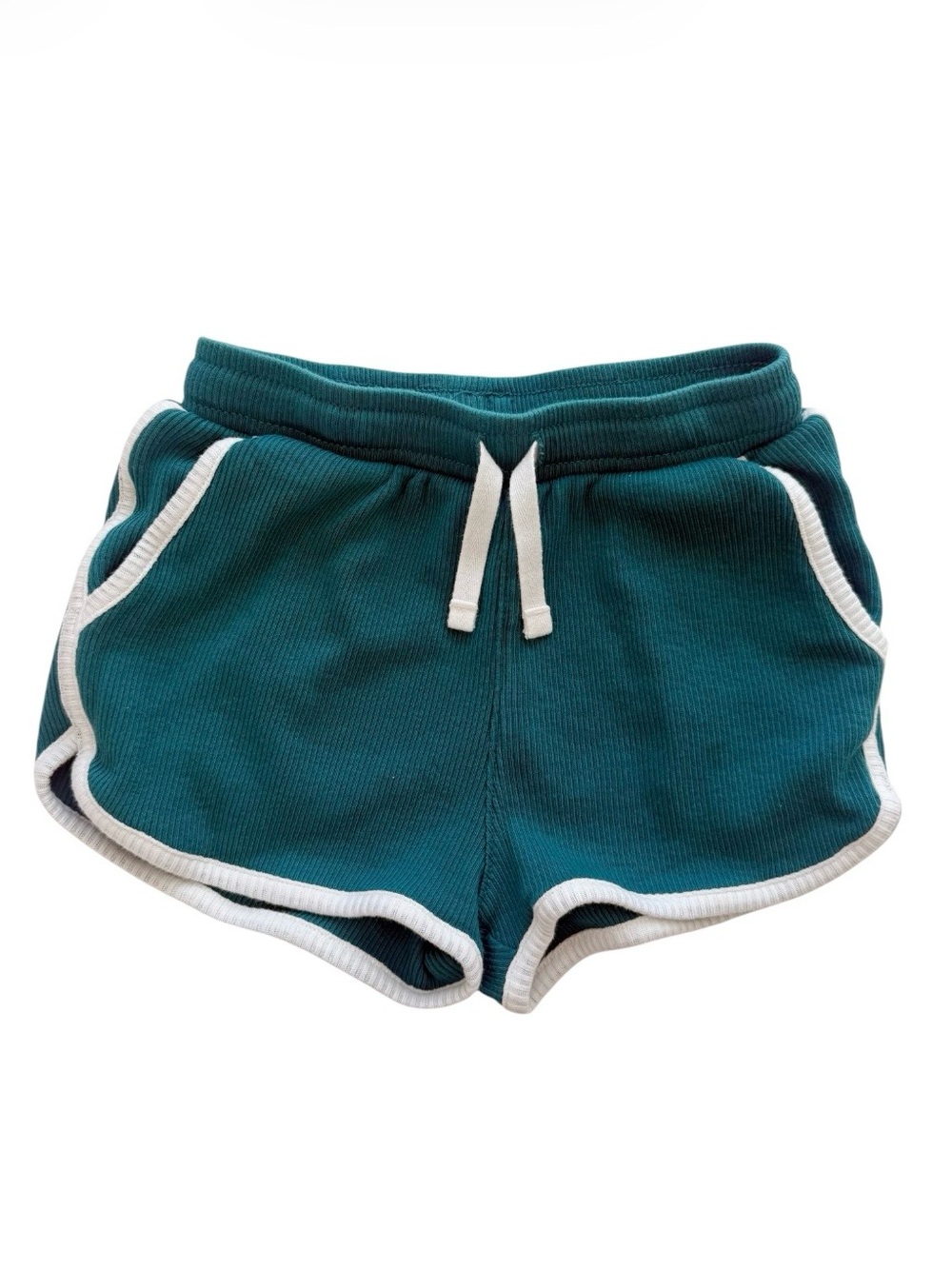 Tea Collection Ribbed Track Gym Shorts size 5 Teal